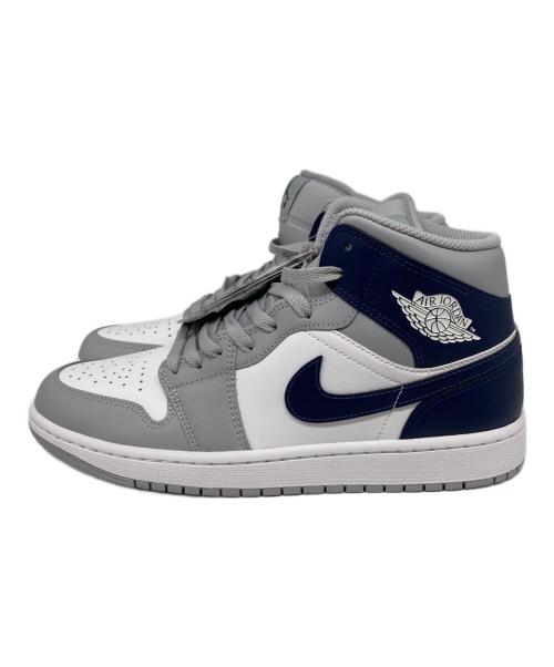 NIKE（ナイキ）NIKE (ナイキ) Nike Air Jordan 1 Mid ハイカットスニーカー White/Wolf Grey/Midnight Navy サイズ:27.5の古着・服飾アイテム