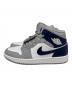 NIKE (ナイキ) Nike Air Jordan 1 Mid ハイカットスニーカー White/Wolf Grey/Midnight Navy サイズ:27.5：11000円