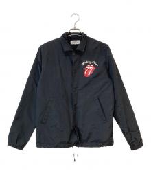 ROLLING STONES（ローリングストーンズ）の古着「バックペイントコーチジャケット」｜ブラック