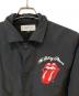 中古・古着 ROLLING STONES (ローリングストーンズ) バックペイントコーチジャケット ブラック サイズ:3：11000円