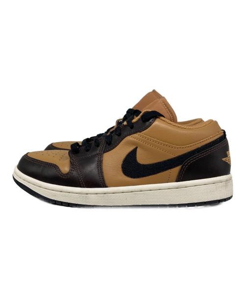 NIKE（ナイキ）NIKE (ナイキ) AIR JORDAN 1 LOW SE ローカットスニーカー FLAX/BLACK-BAROQUE BROWN-VINTAGE CORAL サイズ:25の古着・服飾アイテム