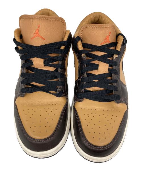 NIKE（ナイキ）NIKE (ナイキ) AIR JORDAN 1 LOW SE ローカットスニーカー FLAX/BLACK-BAROQUE BROWN-VINTAGE CORAL サイズ:25の古着・服飾アイテム
