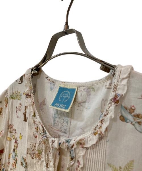 PINK HOUSE（ピンクハウス）PINK HOUSE (ピンクハウス) 生誕150周年 総柄 段々ワンピース オフホワイト サイズ:FREEの古着・服飾アイテム