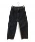 STEVEN ALAN（スティーブンアラン）の古着「13.5oz DENIM 5P BAGGY TAPERED PANTS」｜ブラック