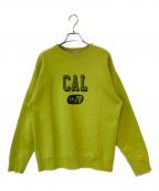 BARNS OUTFITTERSバーンズアウトフィッターズ）の古着「MAX WEIGHT SWEAT CAL CO-78」｜イエロー