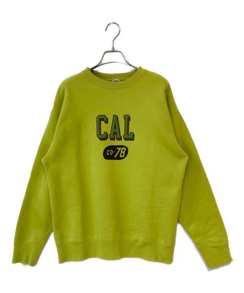 BARNS OUTFITTERS（バーンズアウトフィッターズ）BARNS OUTFITTERS (バーンズアウトフィッターズ) MAX WEIGHT SWEAT CAL CO-78 イエロー サイズ:Mの古着・服飾アイテム