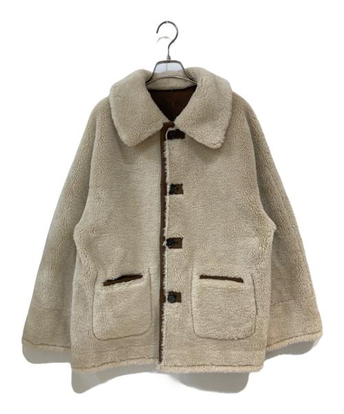 SIMPLICITE（シンプリシテ）SIMPLICITE (シンプリシテ) リバーシブルムートンライクコート ベージュ サイズ: Freeの古着・服飾アイテム