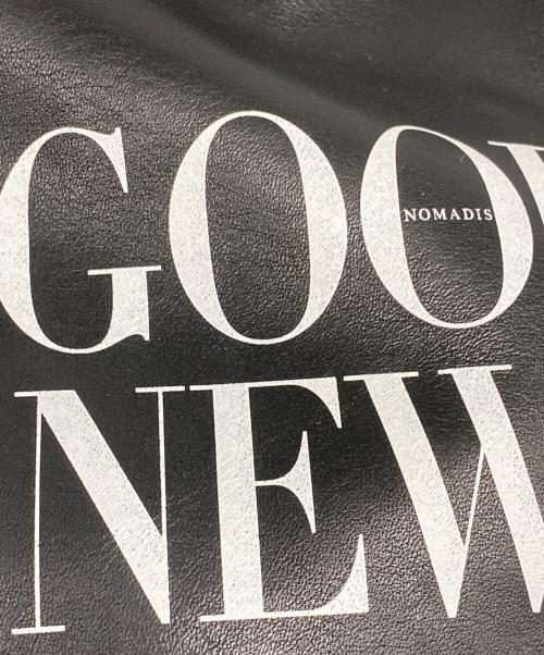 NOMADIS（ノマディス）NOMADIS (ノマディス) CREW PRT レザー巾着ショルダーバッグ ブラックの古着・服飾アイテム