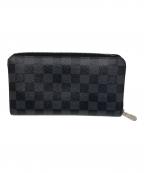LOUIS VUITTONルイ ヴィトン）の古着「ジッピー オーガナイザー ラウンドファスナー長財布」｜ブラック
