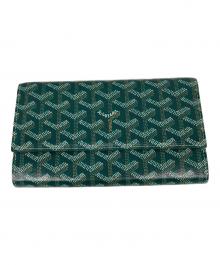 GOYARD（ゴヤール）の古着「Varenne Continental Wallet　ヴァレンヌ・コンチネンタル・ウォレット　 ヴァレンヌ ポーチ ウォレット ショルダーバッグ」｜グリーン