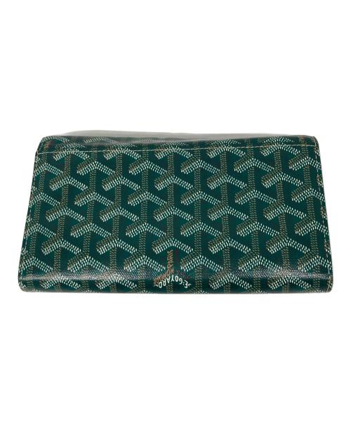 GOYARD（ゴヤール）GOYARD (ゴヤール) Varenne Continental Wallet　ヴァレンヌ・コンチネンタル・ウォレット　 ヴァレンヌ ポーチ ウォレット ショルダーバッグ グリーンの古着・服飾アイテム