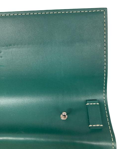 GOYARD（ゴヤール）GOYARD (ゴヤール) Varenne Continental Wallet　ヴァレンヌ・コンチネンタル・ウォレット　 ヴァレンヌ ポーチ ウォレット ショルダーバッグ グリーンの古着・服飾アイテム