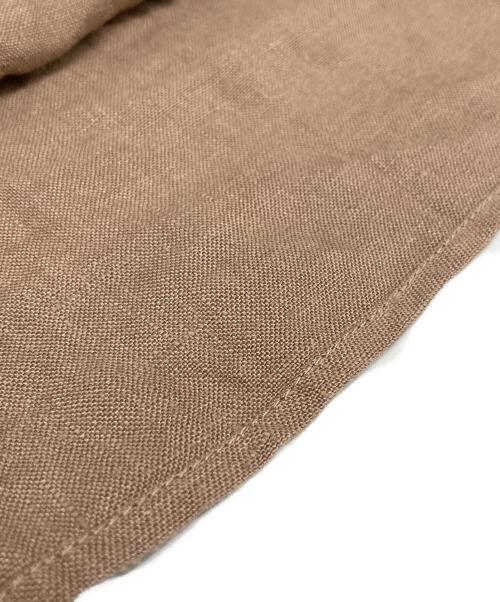 Samansa Mos2（サマンサモスモス）Samansa Mos2 (サマンサモスモス) リネンスタンドフリルワンピース ベージュ サイズ:FREEの古着・服飾アイテム