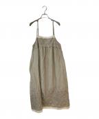 Samansa Mos2×kazumiサマンサモスモス×カズミ）の古着「コラボキャミソールワンピース」｜アイボリー