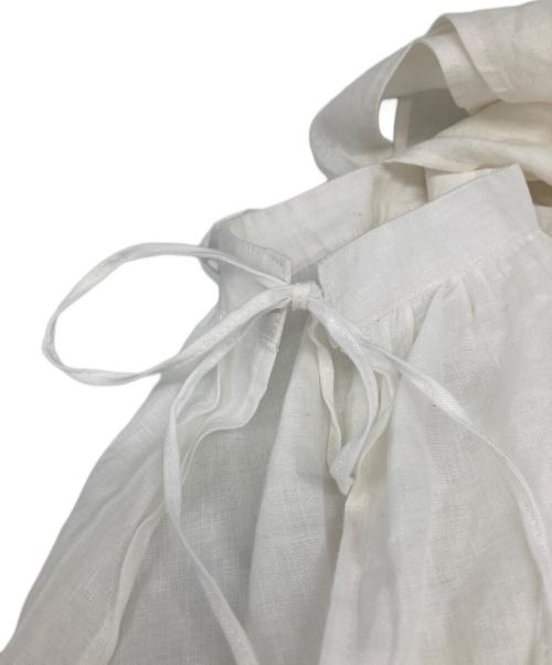 Samansa Mos2（サマンサモスモス）Samansa Mos2 (サマンサモスモス) リネンレイヤード2way エプロンワンピース ホワイト サイズ:FREEの古着・服飾アイテム