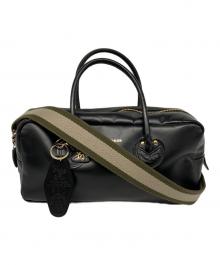 YOUNG & OLSEN The DRYGOODS STORE×FRAMeWORK（ヤングアンドオルセン ザ ドライグッズストア×フレームワーク）の古着「別注CHARM WIDE BOTTLE BAG」｜ブラック