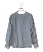 IENAイエナ）の古着「ラミーリヨセルノーカラーブラウス」｜ブルー