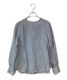 IENA（イエナ）の古着「ラミーリヨセルノーカラーブラウス」｜ブルー