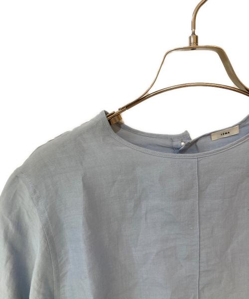 IENA（イエナ）IENA (イエナ) ラミーリヨセルノーカラーブラウス ブルー サイズ:無の古着・服飾アイテム