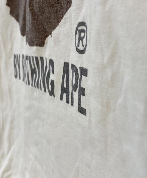 A BATHING APE（アベイシングエイプ）A BATHING APE (アベイシングエイプ) プリントカットソー ホワイト サイズ:Lの古着・服飾アイテム