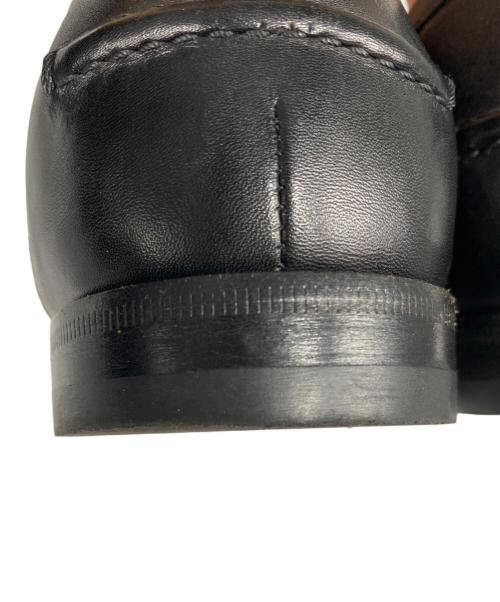 GUCCI（グッチ）GUCCI (グッチ) パンチングレザーホースビットローファー ブラック サイズ:9の古着・服飾アイテム