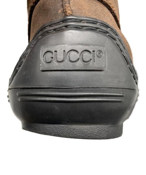 GUCCI（グッチ）GUCCI (グッチ) スウェードホースビットローファー ブラウン サイズ:9Mの古着・服飾アイテム