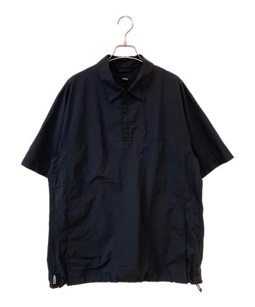 theory（セオリー）theory (セオリー) CLYFFORD POV Ｓ ECO NYLON ハーフジップシャツ ブラック サイズ:Mの古着・服飾アイテム