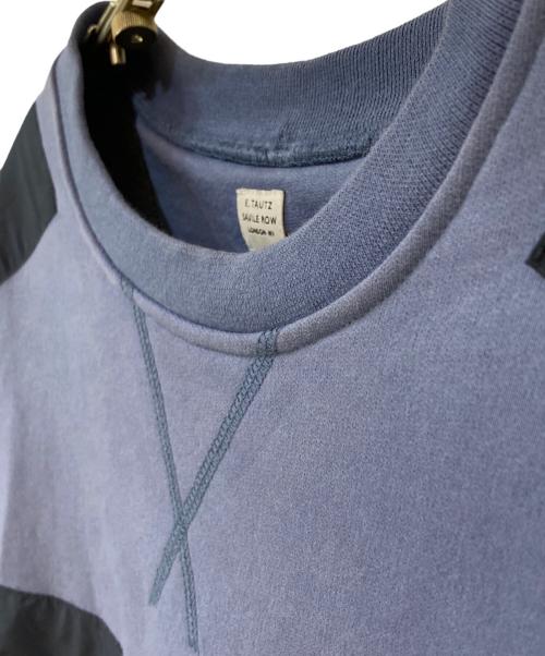 E.TAUTZ（イートーツ）E.TAUTZ (イートーツ) 切替スウェット ブルー サイズ:Mの古着・服飾アイテム