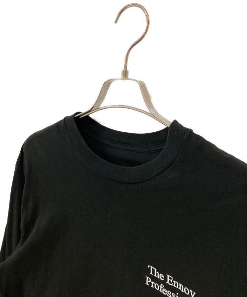 ENNOY（エンノイ）ENNOY (エンノイ) エンブロイダリーロゴ クルーネック カットソー ブラック サイズ:Lの古着・服飾アイテム
