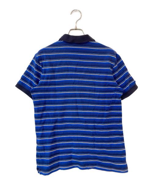 PRADA SPORTS（プラダスポーツ）PRADA SPORTS (プラダスポーツ) ボーダーポロシャツ ブルー サイズ:Mの古着・服飾アイテム