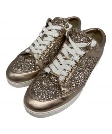 JIMMY CHOO（ジミーチュウ）の古着「MIAMI ローカットスニーカー」｜グレー