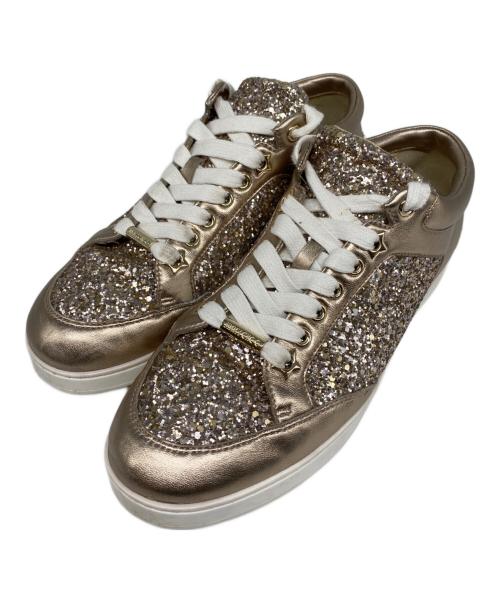 JIMMY CHOO（ジミーチュウ）JIMMY CHOO (ジミーチュウ) MIAMI ローカットスニーカー グレー サイズ:37の古着・服飾アイテム