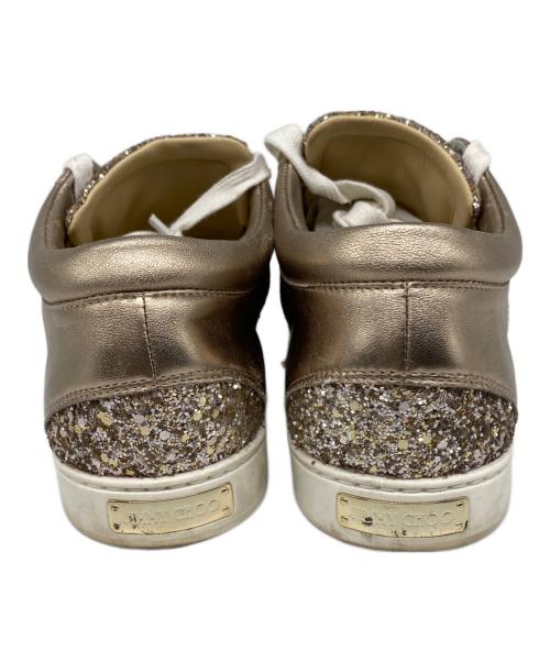 JIMMY CHOO（ジミーチュウ）JIMMY CHOO (ジミーチュウ) MIAMI ローカットスニーカー グレー サイズ:37の古着・服飾アイテム