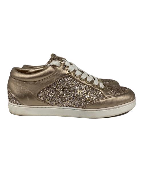 JIMMY CHOO（ジミーチュウ）JIMMY CHOO (ジミーチュウ) MIAMI ローカットスニーカー グレー サイズ:37の古着・服飾アイテム