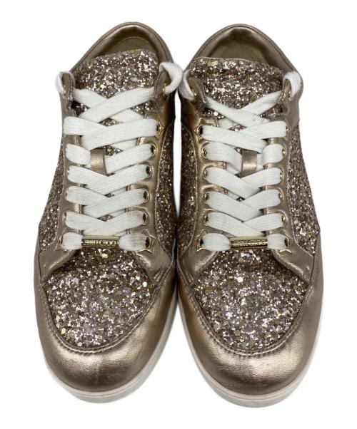 JIMMY CHOO（ジミーチュウ）JIMMY CHOO (ジミーチュウ) MIAMI ローカットスニーカー グレー サイズ:37の古着・服飾アイテム