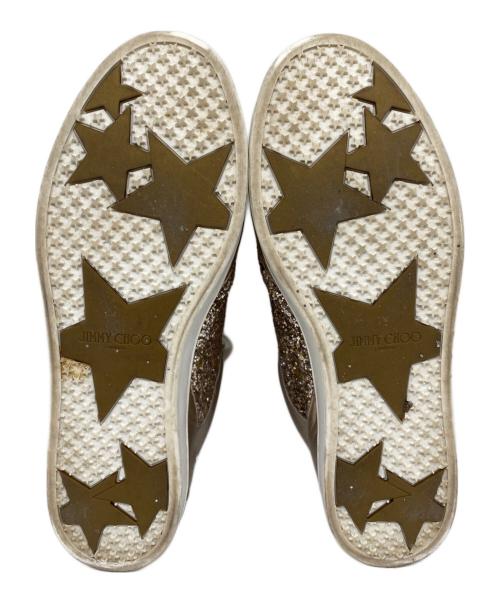 JIMMY CHOO（ジミーチュウ）JIMMY CHOO (ジミーチュウ) MIAMI ローカットスニーカー グレー サイズ:37の古着・服飾アイテム