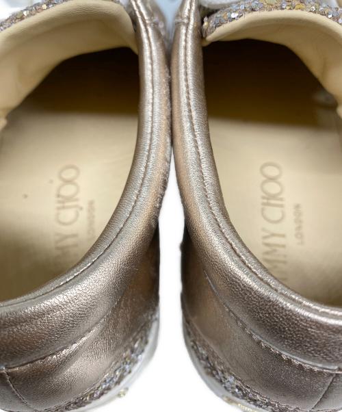 JIMMY CHOO（ジミーチュウ）JIMMY CHOO (ジミーチュウ) MIAMI ローカットスニーカー グレー サイズ:37の古着・服飾アイテム