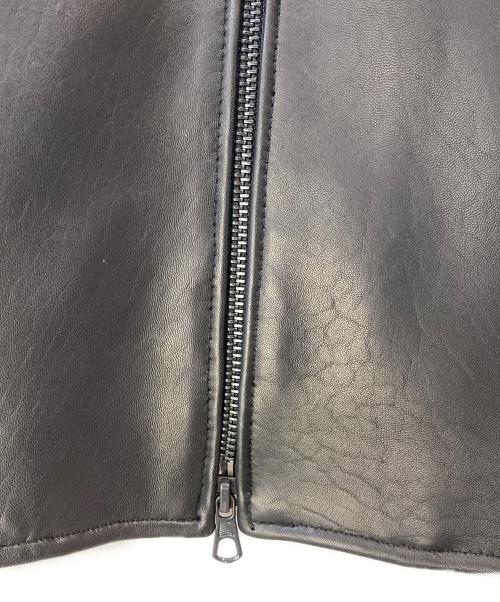 JACKROSE（ジャックローズ）JACKROSE (ジャックローズ) レザージャケット ブラック サイズ:3の古着・服飾アイテム