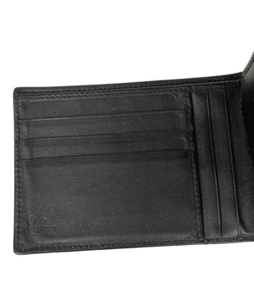 GUCCI（グッチ）GUCCI (グッチ) マイクログッチシマ 2つ折り財布 ブラック サイズ:なしの古着・服飾アイテム
