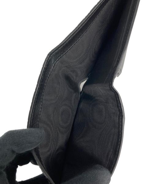 GUCCI（グッチ）GUCCI (グッチ) マイクログッチシマ 2つ折り財布 ブラック サイズ:なしの古着・服飾アイテム