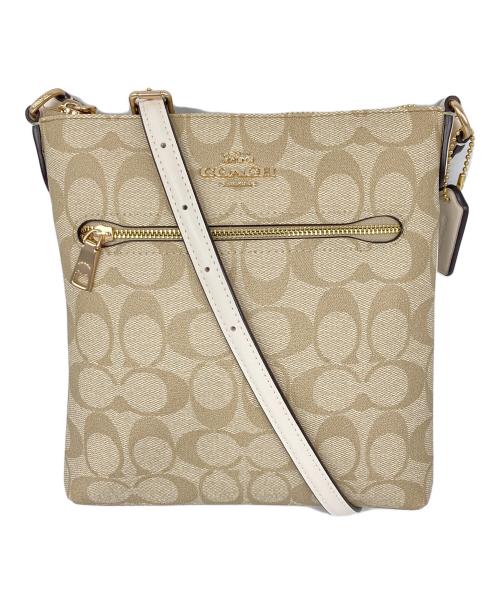 COACH（コーチ）COACH (コーチ) SIG MINI RWN FILE / ミニ RWN ファイルショルダーバッグ ベージュ サイズ:なし 未使用品の古着・服飾アイテム