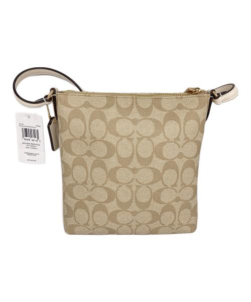 COACH（コーチ）COACH (コーチ) SIG MINI RWN FILE / ミニ RWN ファイルショルダーバッグ ベージュ サイズ:なし 未使用品の古着・服飾アイテム