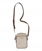 MICHAEL KORSマイケル・コース）の古着「JET SET TRAVEL MD NS CHAIN XBODY /ジェット・セット・トラベル・ミディアム・ノースサウス・チェーン・クロスボディ　バッグ」｜グレー