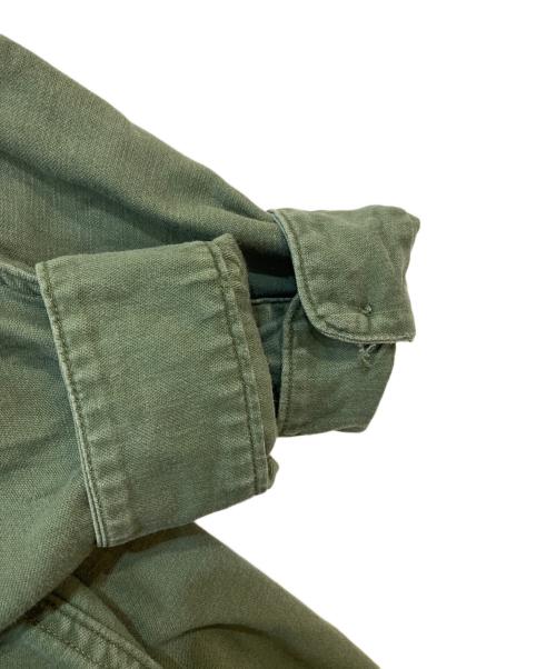 GUY H. JAMES IND（ガイ・H・ジェームズ・インド）GUY H. JAMES IND (ガイ・H・ジェームズ・インド) OG 107  SATTEN SHIRTS/サテンシャツ オリーブ サイズ:16 1/2 32の古着・服飾アイテム