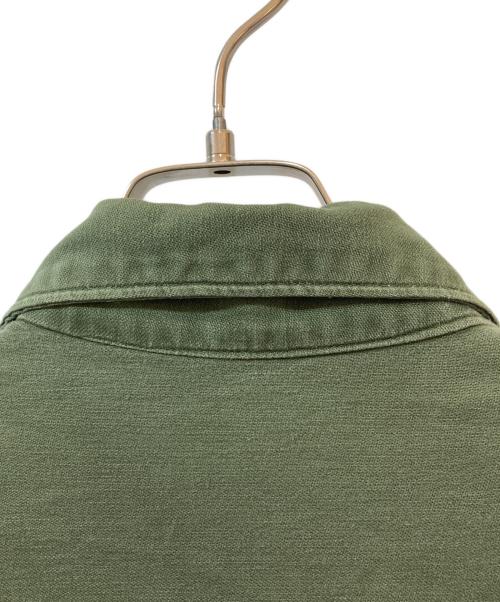 GUY H. JAMES IND（ガイ・H・ジェームズ・インド）GUY H. JAMES IND (ガイ・H・ジェームズ・インド) OG 107  SATTEN SHIRTS/サテンシャツ オリーブ サイズ:16 1/2 32の古着・服飾アイテム