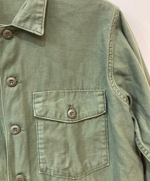 GUY H. JAMES IND（ガイ・H・ジェームズ・インド）GUY H. JAMES IND (ガイ・H・ジェームズ・インド) OG 107  SATTEN SHIRTS/サテンシャツ オリーブ サイズ:16 1/2 32の古着・服飾アイテム