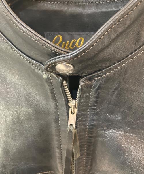 THE REAL McCOY'S（ザ・リアルマッコイズ）THE REAL McCOY'S (ザ・リアルマッコイズ) Buco (ブコ) J-100 ホースハイド SINGLE RIDER'S JACKET ブラック サイズ:38の古着・服飾アイテム