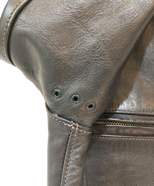 THE REAL McCOY'S（ザ・リアルマッコイズ）THE REAL McCOY'S (ザ・リアルマッコイズ) Buco (ブコ) J-100 ホースハイド SINGLE RIDER'S JACKET ブラック サイズ:38の古着・服飾アイテム