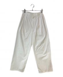 RETROVE（リトローヴ）の古着「TUCK EASY PANTS」｜ホワイト