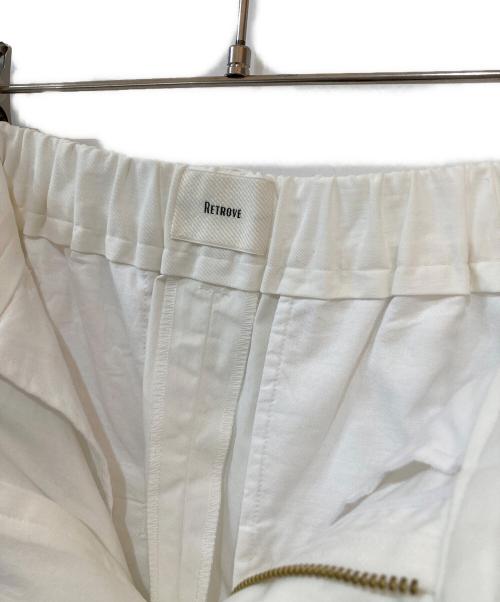 RETROVE（リトローヴ）RETROVE (リトローヴ) TUCK EASY PANTS ホワイト サイズ:36の古着・服飾アイテム